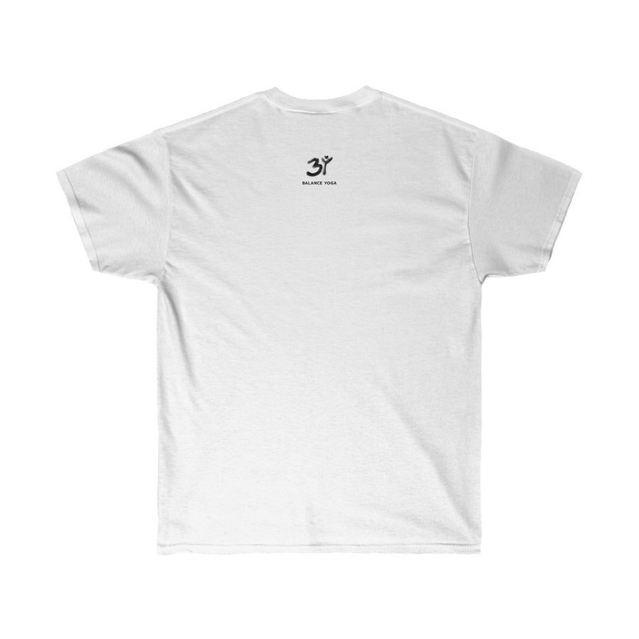 Unisex Baumwoll T-Shirt "NAMASTÉ 069" in weiss oder schwarz